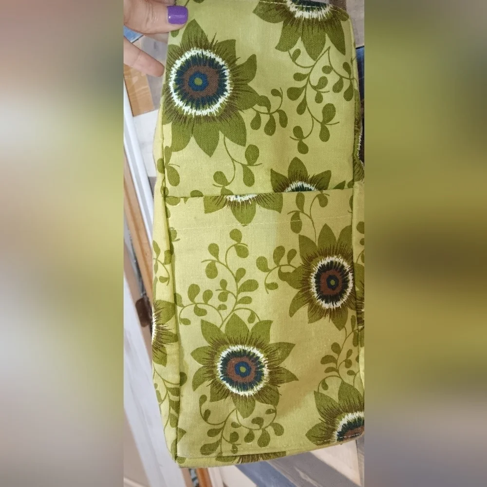 Rock Flower Paper Floral Green Tote Bag
